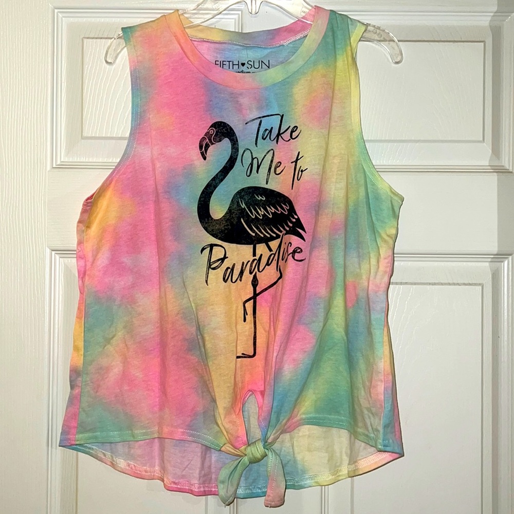 Sleeveless top.